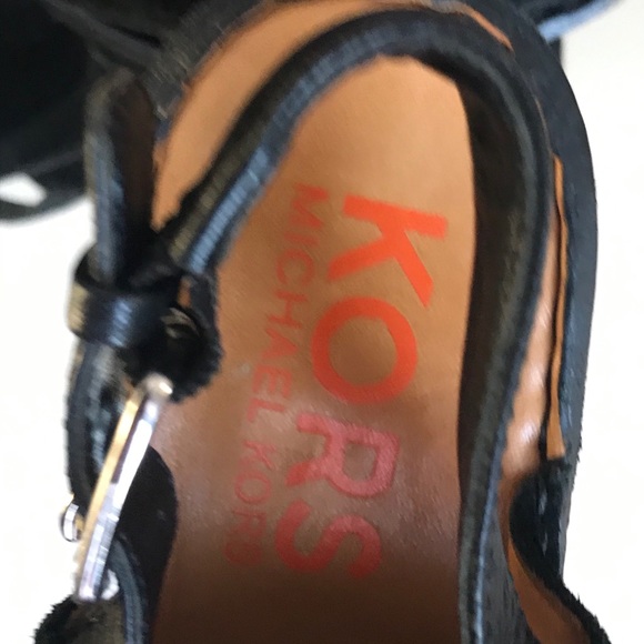 Y2K Michael Kors Platform Mules Black Suede Sz 8.5 - Picture 3 of 5